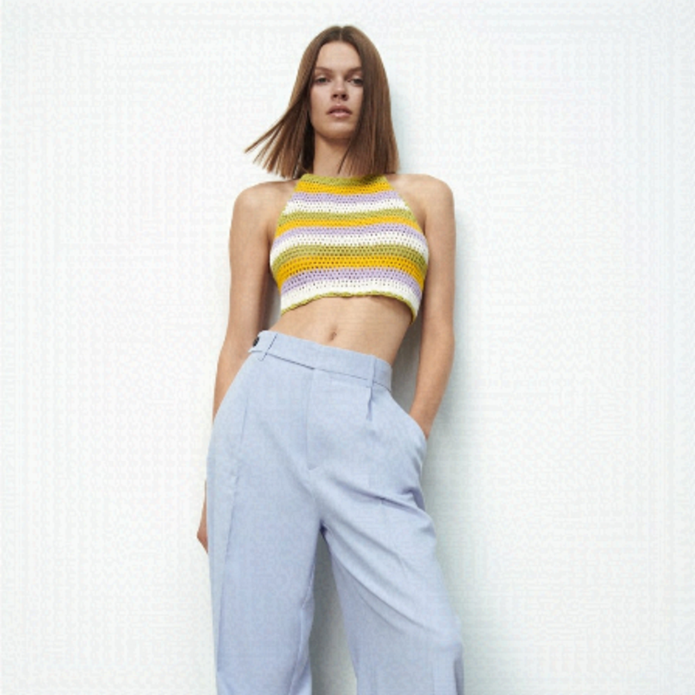 Zara • crochet cropped top